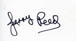 JERRY REED Deceased Country Star Actor Autograph  