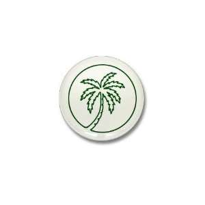  Palm Tree Cool Mini Button by  Patio, Lawn 