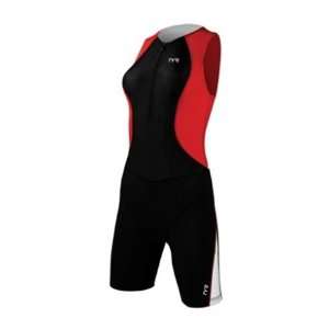TYR Womens Competitor Trisuit   2011   Black/Red   L  
