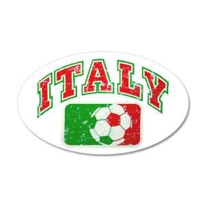   Sticker Italy Italian Soccer Grunge   Italian Flag 