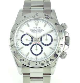 Rolex Mens Daytona Stainless Steel Watch 16520 A White  