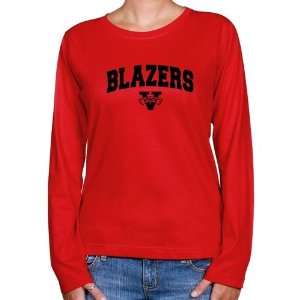  Valdosta State Blazers Ladies Red Logo Arch Long Sleeve 