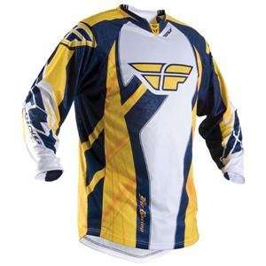  Fly Racing Evolution Jersey   2008   X Large/Navy/Yellow 