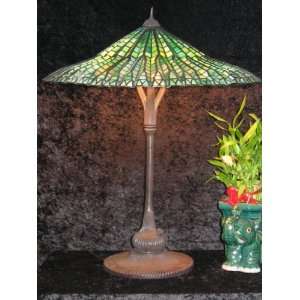  Tiffany Senior Lotus Bell Table Lamp   This Museum Quality 