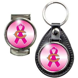 Great American Chicago Bears Breast Cancer Awareness Key Chain & Money 