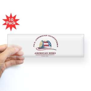 Bumper Sticker Clear (10 Pack) All American Outfitters Firefighter 