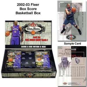    Fleer NBA 2002 03 Box Score Unopened Box