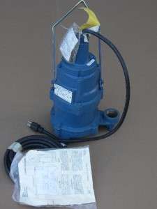 Weil Single Seal Submersible Wastewater Pump #1422, 1/2 HP 1 PH 