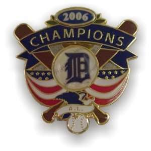  Detroit Tigers 2006 American League Champions Lapel Pin 