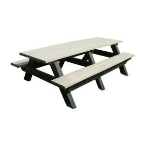  Polly Products Deluxe 8 Feet Picnic Table Patio, Lawn 