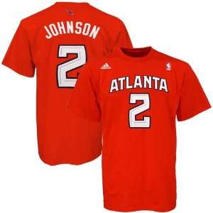  adidas Atlanta Hawks #2 Joe Johnson Red Player T shirt 