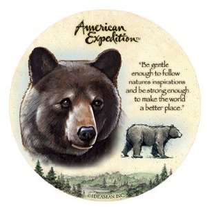  American Expedition Black Bear Stone Coasters (4 