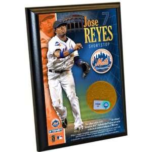  Jose Reyes Plaque with Used Game Dirt   4x6 Patio, Lawn 