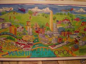 WASHINGTONOPOLYA CITY OPOLY GAME1989/NEW SEALED  