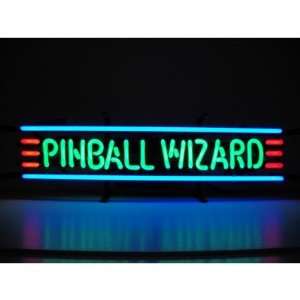    Bar and Game Room Pinball Wizard Neon Sign