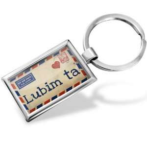   You Love Letter from Slovakia Slovakian   Hand Made, Key chain ring