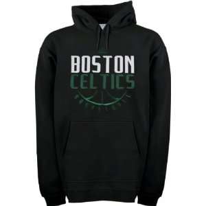  Boston Celtics Black Logo Fleece Hooded Sweatshirt Sports 