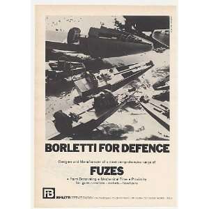  1980 Borletti Fuzes for Guns Mortars Rockets Photo Print 