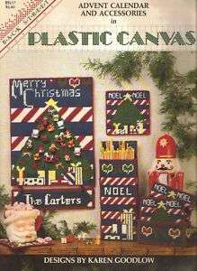 Advent Calendar and Accessories in Plastic Canvas  