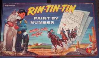 RIN TIN TIN, PAINT BY NUMBER, TRANSOGRAM 1956  