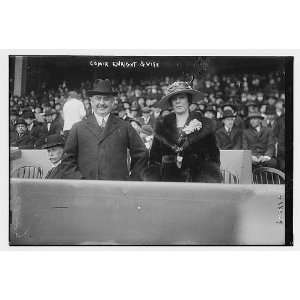   Richard Enright,wife at Polo Grounds,New York