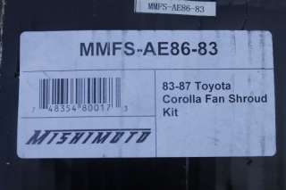 Mishimoto Corolla 84 87 Radiator Fan Shroud AE86 84/85  