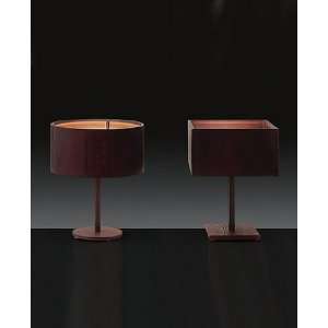 Wood table lamp   large, wenge, Rounded, 110   125V (for use in the U 