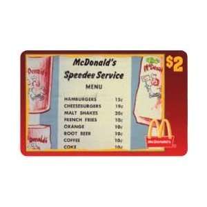   McDonalds 1996 Speedee Service Menu   1953 (#19 of 50) Everything
