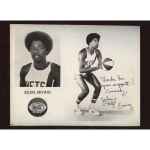  Original 1978 Julius Erving New York Nets Photo   NBA 