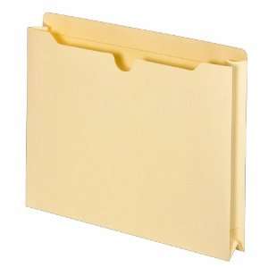  Globe Weis File Jackets, 11 Point, Double Top Tab, 1.5 
