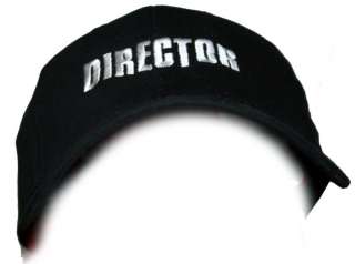 Black movie crew cap with Director embroidered on it.   5671  