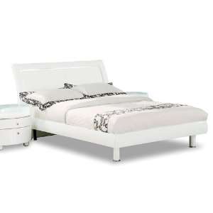  Furniture Emily White Platform Bed (King) EMILY WH KB