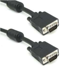 CablesToBuy™ 50 FT (15 m) Premium VGA Monitor Black Cable HD15 Male 
