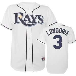  Evan Longoria Majestic MLB Home Replica Tampa Bay Rays 
