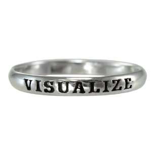  Sterling Silver Visualize Spiritual Inspirational Ring for 