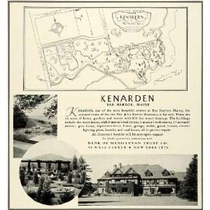 com 1931 Ad Kenarden Bar Harbor Maine John Stewart Kennedy Manhattan 