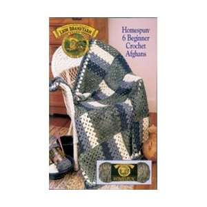  lion brand yarn Homespun 6 Beginner Crochet Afghans 