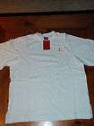 Nike Air Jordan All white Tshirt/ orange jumpman logo NEW with tags 