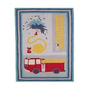 ZD Applique I Theme Childrens bedding Little Red Fire Truck small 