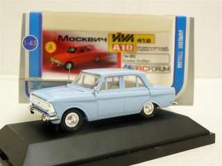 Agat A10 1/43 Moskvitch Izh 412 RC Forum Russian Diecast Model Car 