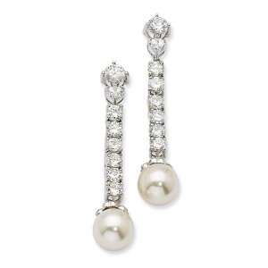  Simulated Pearl Drop Earrings Jacqueline Kennedy 