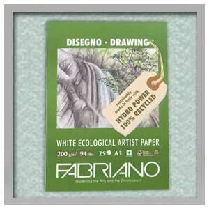  Fabriano Eco White Drawing Pad 11.7x16.5 Arts, Crafts 