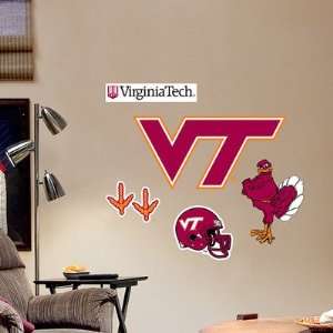  Virginia Tech Hokies Team Logo Assortment Fathead NIB 