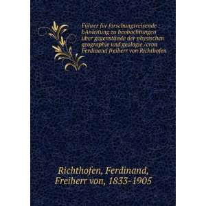   Geographie Und Geologie (German Edition) Ferdinand Richthofen Books