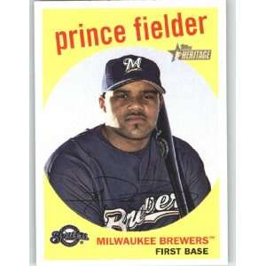  2008 Topps Heritage #270 Prince Fielder   Milwaukee 