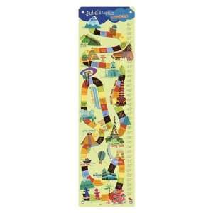 Oopsy Daisy World Wonders Yellow Personalized Growth Chart