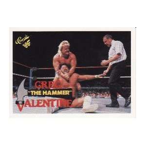  1990 Classic WWF #86 Greg The Hammer Valentine Everything 