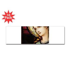    Bumper Sticker (10 Pack) Mother Mary Stained Glass 