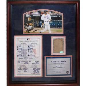  Cliff Floyd New York Mets Game Used Dirt Collage Sports 