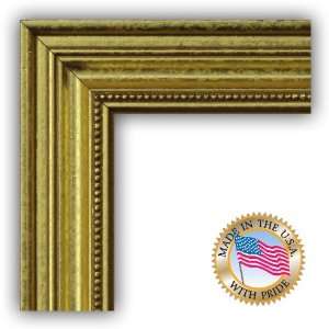  4x10 / 4 x 10 Picture Frame Gold Foil on Pine  1.25 